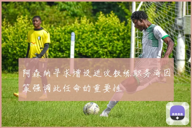 阿森纳寻求增设进攻教练职务海因策强调此任命的重要性